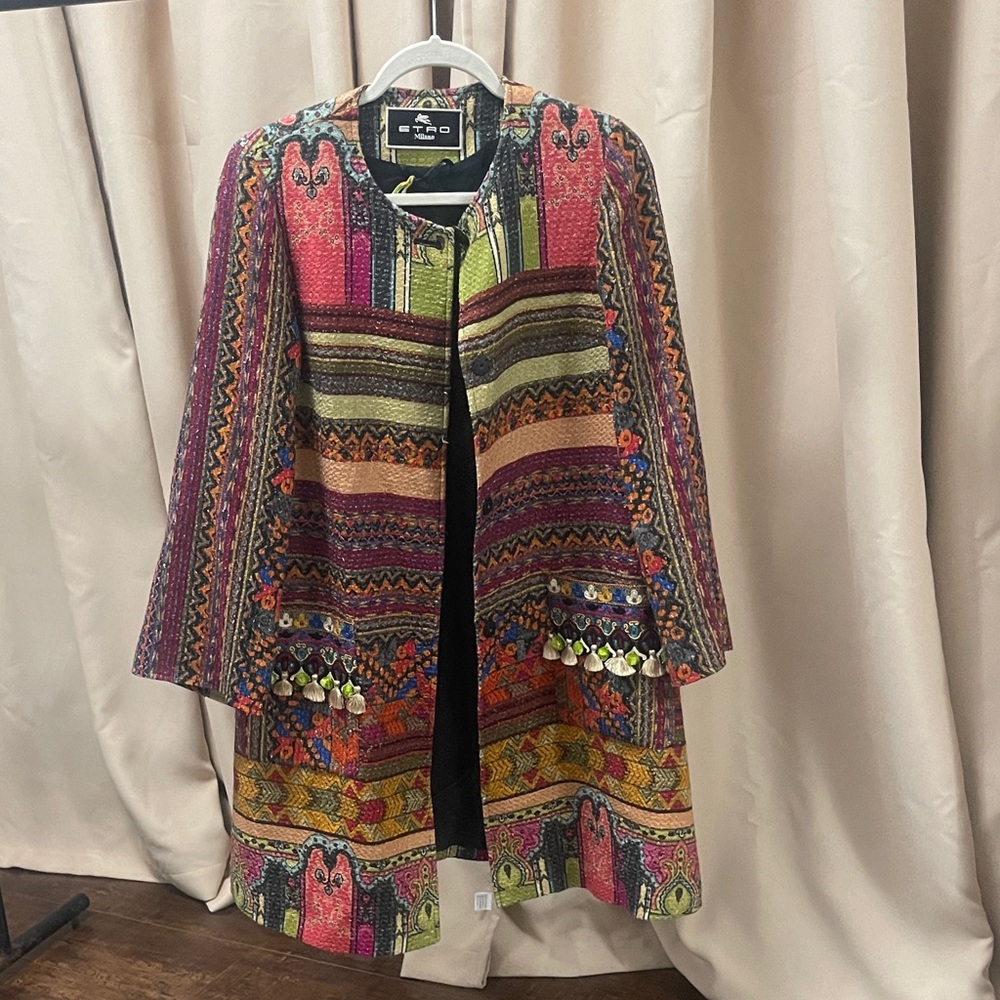 Etro Colorful Patterned Women's Cardigan